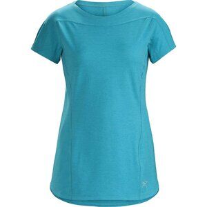 Arc'teryx Taema Crew Short Sleeve Performance T-shirt - Turquoise | Large